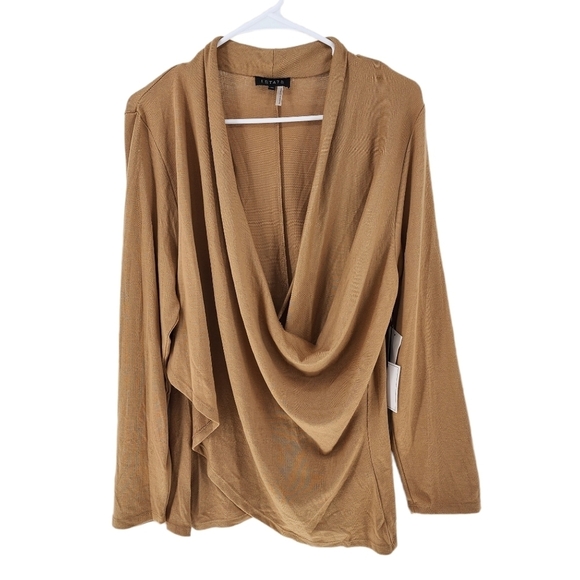 1. State Women's Drapey Wrap Cozy Knit Top - XXL - Picture 2 of 7